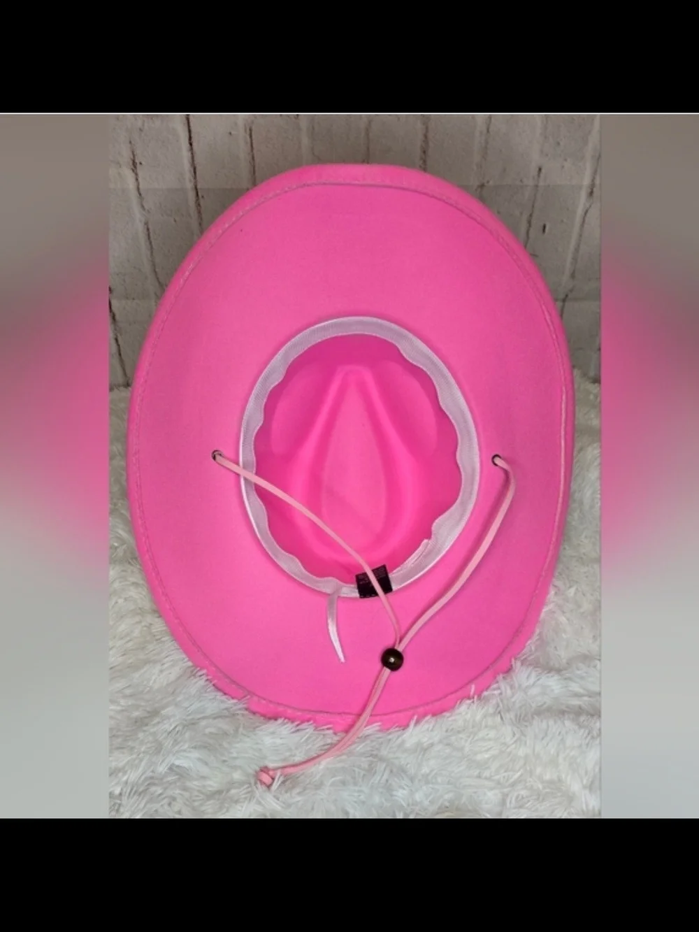 Hot Pink Western Cowboy Hat | Size 57 | Adjustable Chin Strap
